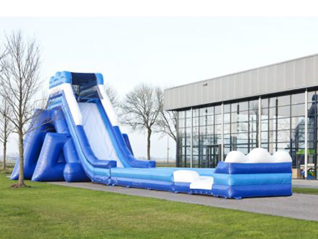 Commercial Blue Big Water Slides,Giant Inflatable Water Slide For Adult